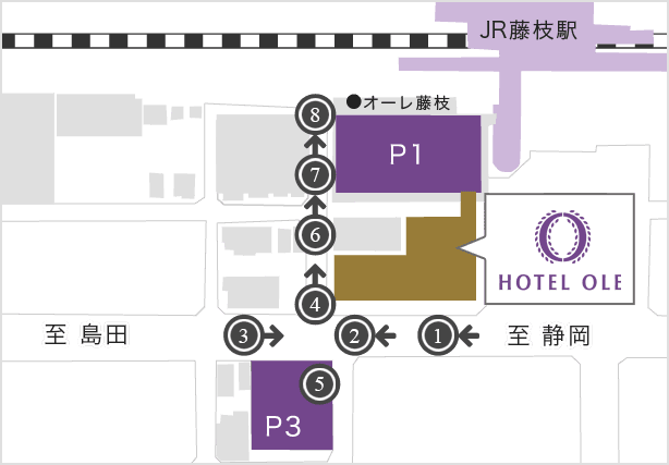 駐車場までのご案内マップ